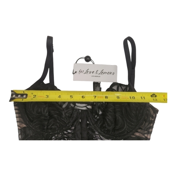 NWT For Love And Lemons After Dark Bustier Top SZ XS - Picture 5 of 14